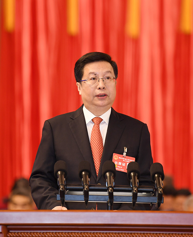 1月21日上午,重庆市第六届人民代表大会第二次会议开幕会暨第一次全体