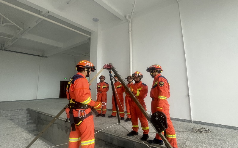 训练现场。秀山县消防救援大队供图 华龙网发