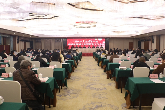 重庆市工艺美术产业高质量发展大会暨行业工作会议举行。华龙网记者 徐云卿 摄