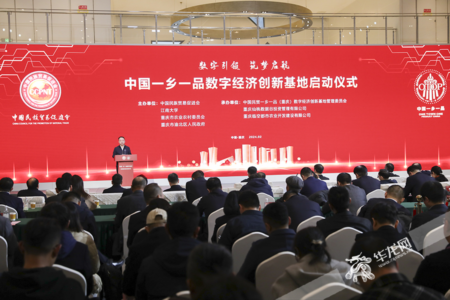 中国一乡一品数字经济创新基地在渝启动。华龙网首席记者 李文科 摄