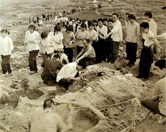 1、1976年上游永川龙野外发掘现场。龚廷万 摄.jpg