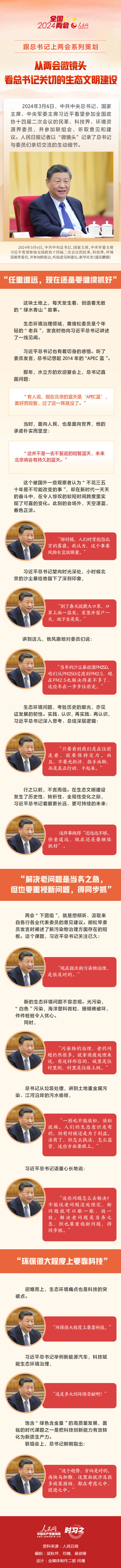 【跟总书记上两会系列策划】时习之丨从两会微镜头看总书记关切的生态文明建设