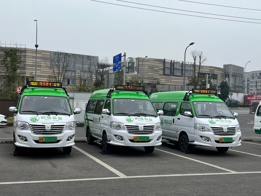 首批“响应公交”开通。重庆北部公交供图
