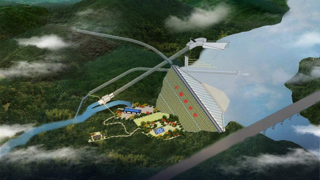 七曜湖水库建设效果图。重庆市水利局供图