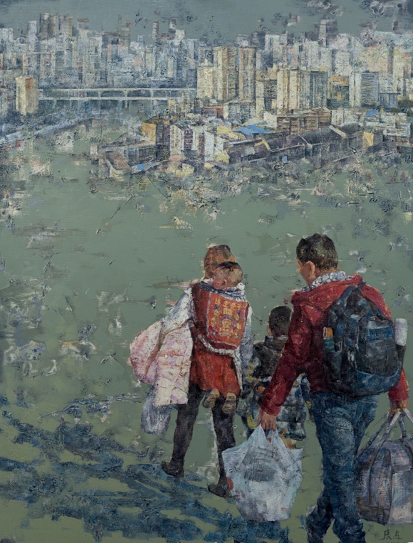 城市梦之五 布面油画 200 × 150 cm 2022