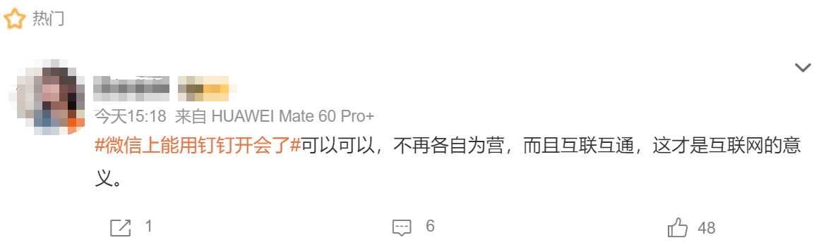 微信上能用钉钉开会了 网友热议：更方便但是否会增加工作量？2