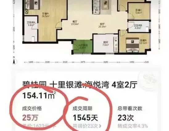 “25万就能买走广东惠州四室两厅海景房，每平仅1623元”？楼盘中介发声1
