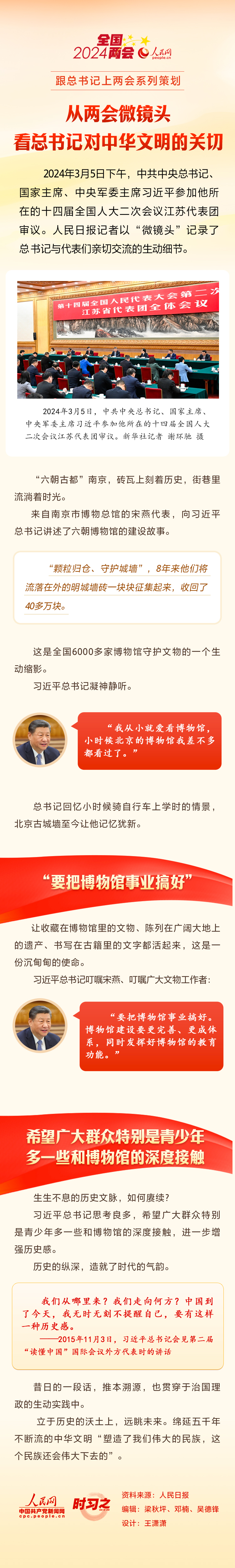 【跟总书记上两会系列策划】时习之丨从两会微镜头看总书记对中华文明的关切