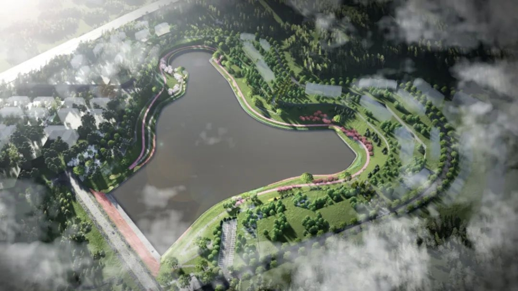 中央公园片区悦湖公园开工！预计明年完工！