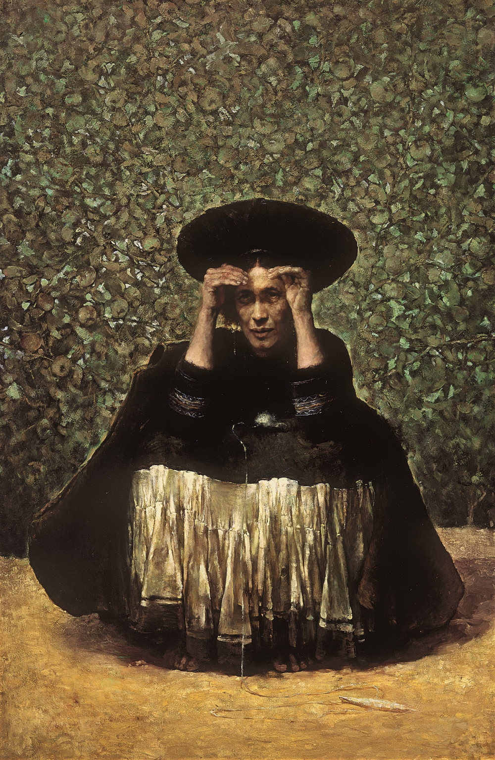 《苹果熟了》150x100cm布面油画1983年.jpg 916462829654713413