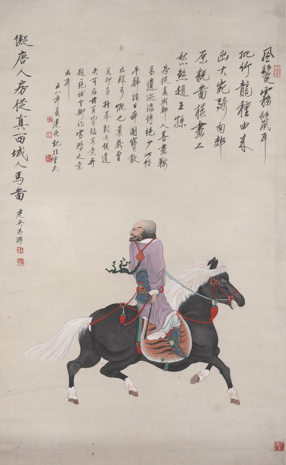 6西域人马图 107x65cm 1958年_副本.jpg 916462829654713169