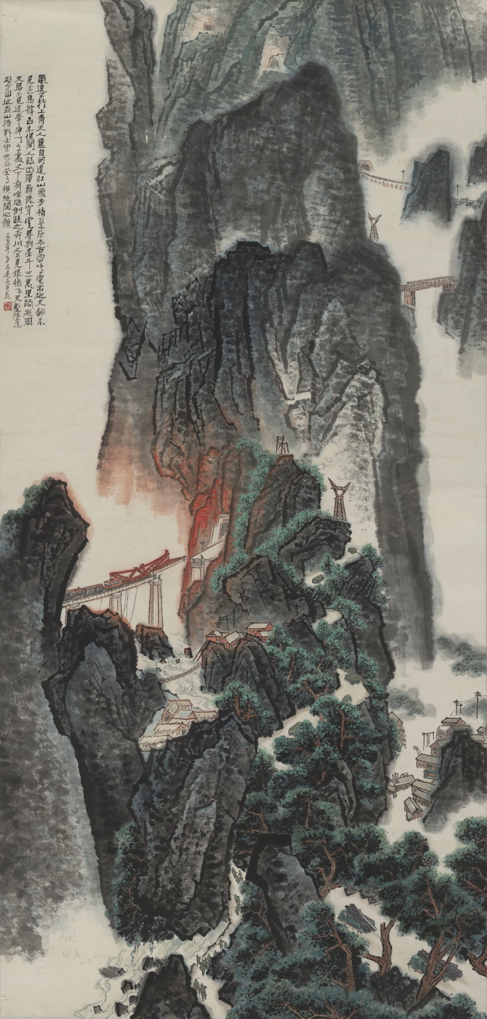 2天堑变通途 153x73cm 1973年.jpg 916462829654713161