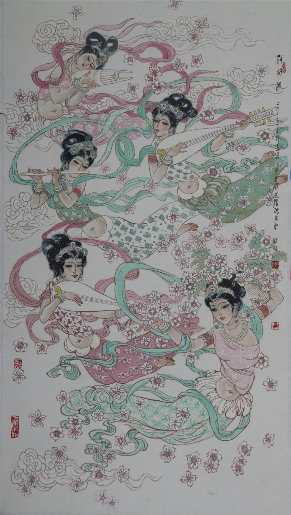 4散花图 172x92cm 2005.jpg 916462829654713333
