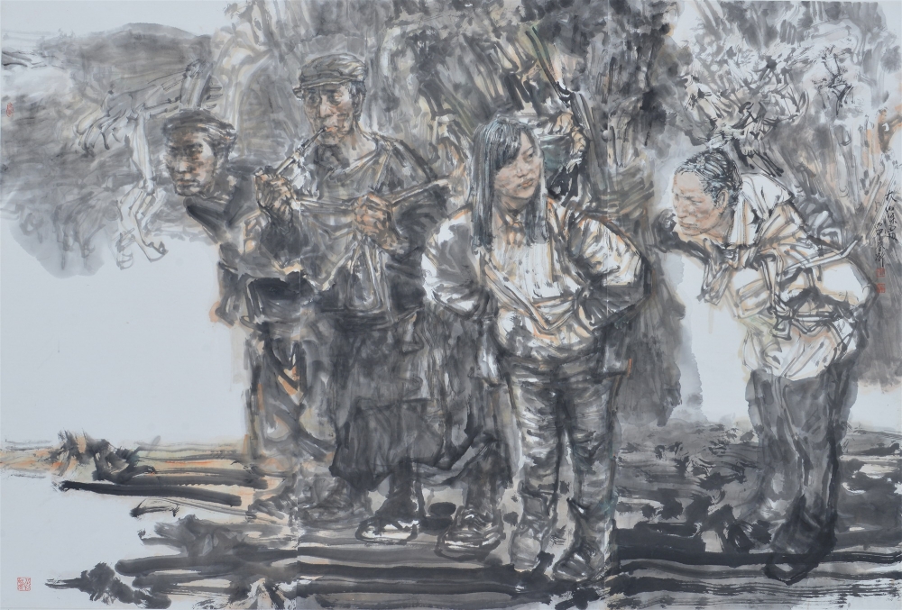 《大山深处》2016 204x138cm 中国画.jpg 916462829654713433